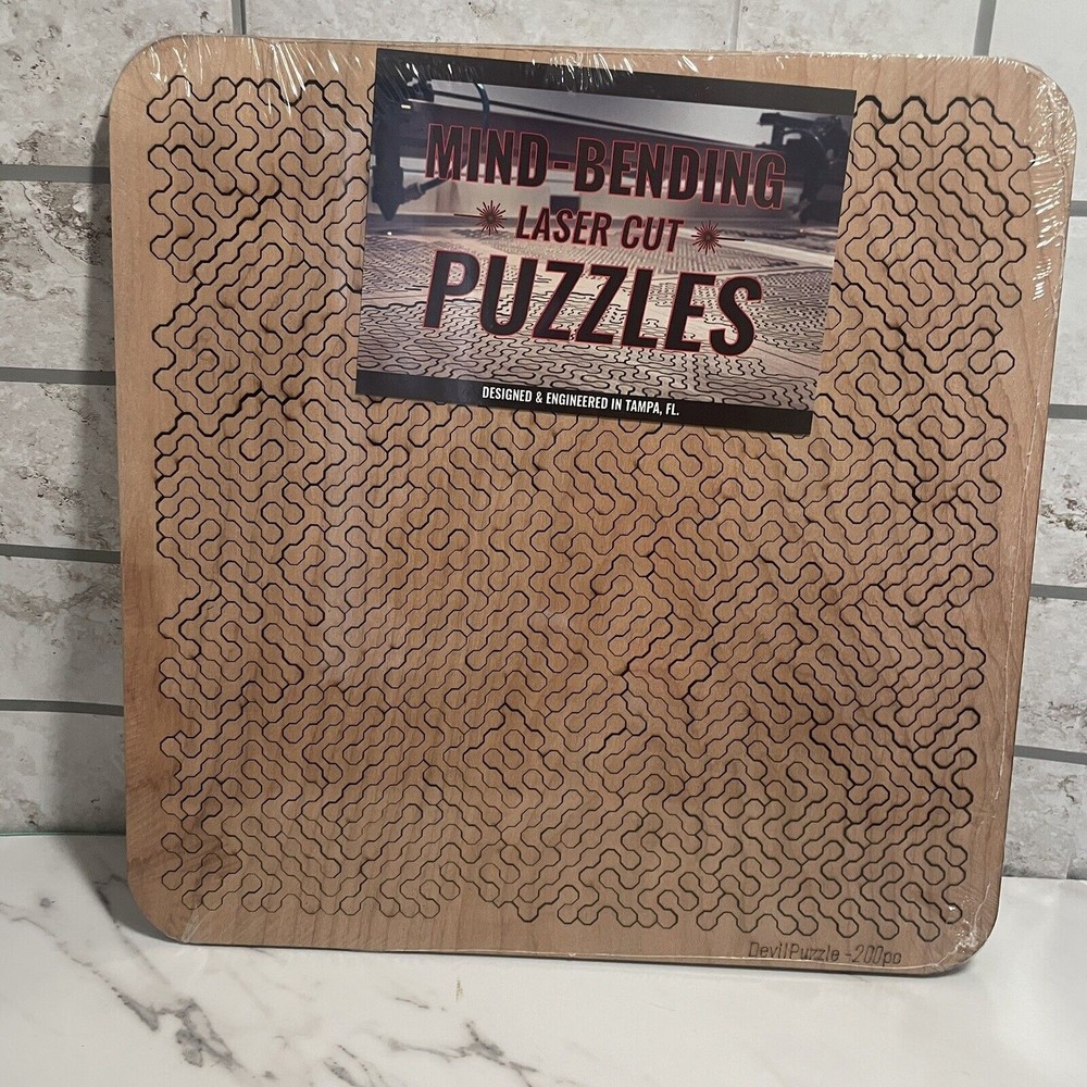 Devil Puzzle Mind Bending Laser Cut Puzzles Wood NEW Sealed